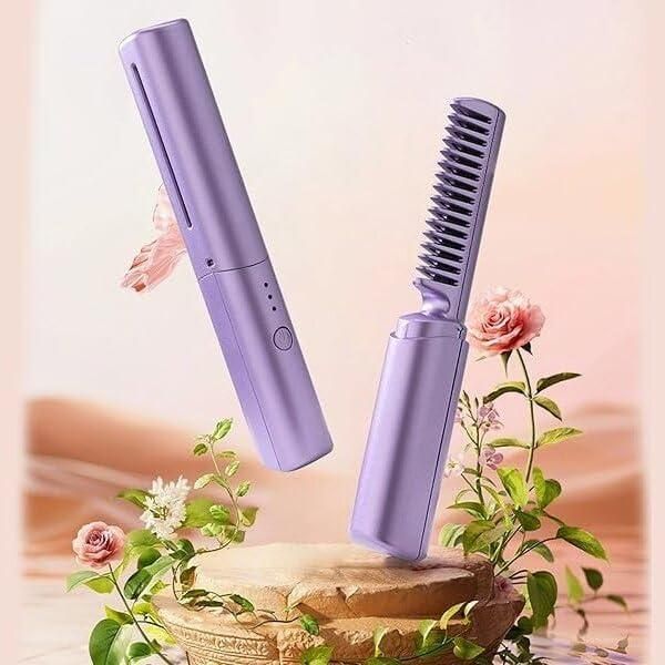 Holo Rechargeable Comb Hair Straightener