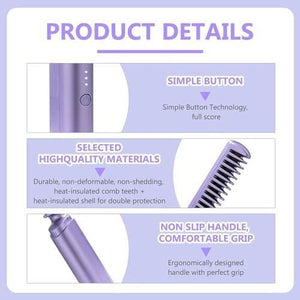 Holo Rechargeable Comb Hair Straightener