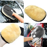 Holo Car Wash Wool Gloves (Black, Pack of 1)